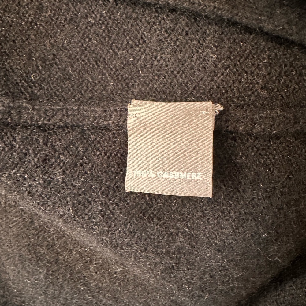 Neiman Marcus Black Open-Front Women’s Cardigan 100% Cashmere - Picture 7 of 8